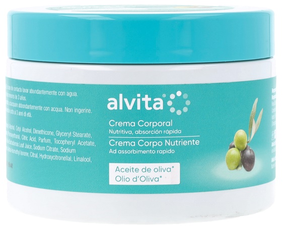 ALVITA CREMA CORPO NUTRIENTE OLIO D'OLIVA 300 ML - famajoy.it