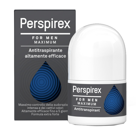 PERSPIREX FOR MEN MAXIMUM ANTITRASPIRANTE ROLL ON 20 ML - famajoy.it