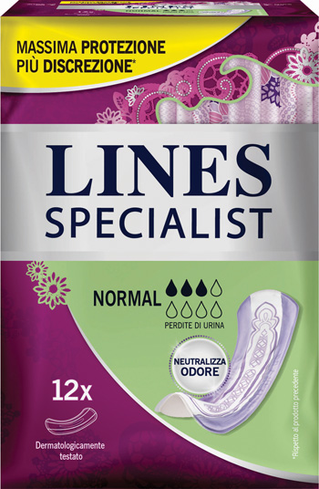 LINES SPECIALIST PANNOLONE NORMAL FARMA 12 PEZZI - famajoy.it