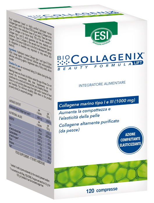 ESI BIOCOLLAGENIX 120 COMPRESSE - famajoy.it