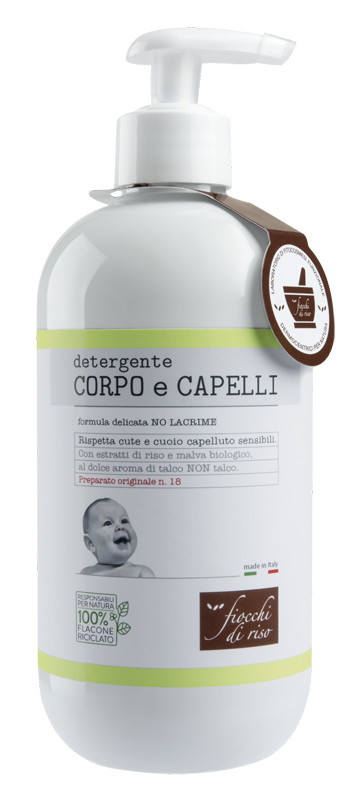 FIOCCHI DI RISO DETERGENTE CORPO/CAPELLI TALCO 400 ML - famajoy.it