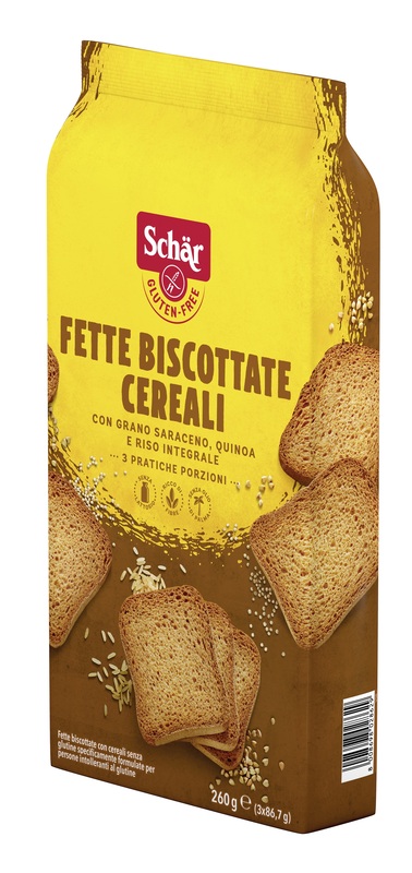 SCHAR FETTE BISCOTTATE CEREALI 3 PORZIONI DA 86,7 G - famajoy.it