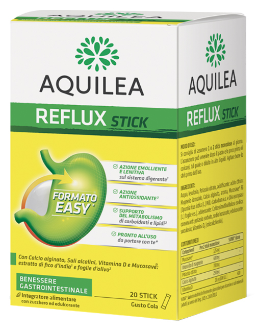 AQUILEA REFLUX 20 STICK MONODOSE - famajoy.it