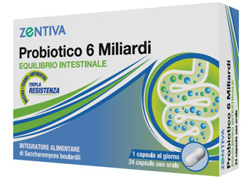 ZENTIVA PROBIOTICO 6 MILIARDI 24 CAPSULE VEGETALI - famajoy.it