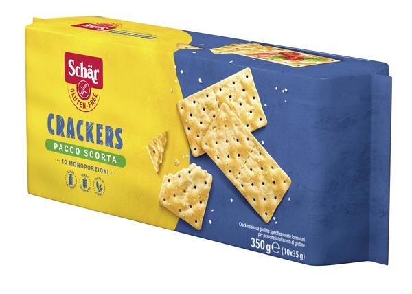 SCHAR CRACKERS SENZA LATTOSIO PACCO SCORTA 10 MONOPORZIONI DA 35 G - famajoy.it