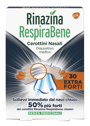 RINAZINA RESPIRABENE CEROTTINO EXTRA FORTE 30 PEZZI - famajoy.it