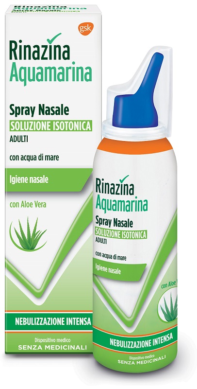 RINAZINA AQUAMARINA ISOTONICA ALOE SPRAY NEBULIZZAZIONE INTENSA 100 ML - famajoy.it
