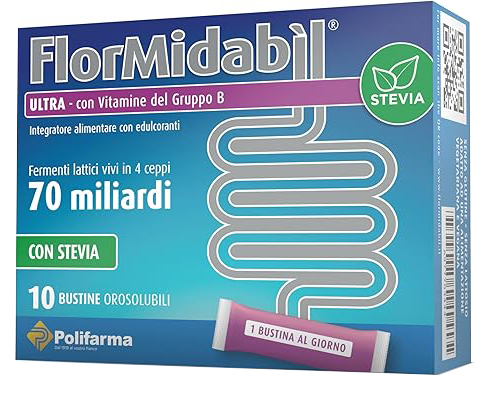 FLORMIDABIL ULTRA 10 BUSTINE CON STEVIA - famajoy.it