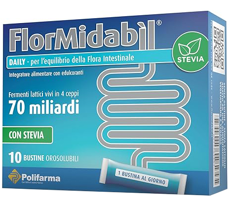 FLORMIDABIL DAILY 10 BUSTINE CON STEVIA - famajoy.it