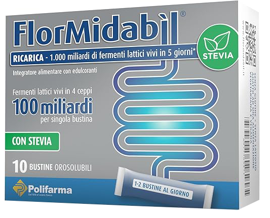 FLORMIDABIL RICARICA 10 BUSTINE CON STEVIA - famajoy.it
