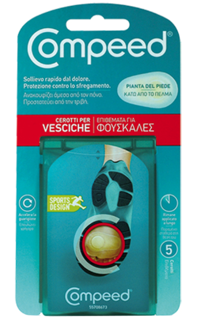 COMPEED CEROTTI PER VESCICHE PIANTA PIEDE SPORT 5 PEZZI - famajoy.it