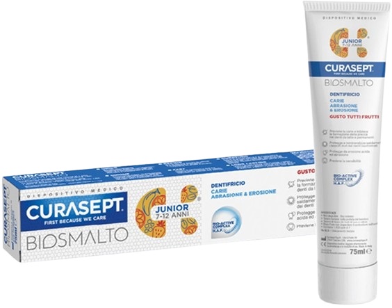 CURASEPT BIOSMALTO DENTIFRICIO JUNIOR 75 ML - famajoy.it