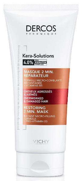 DERCOS TECHNIQUE KERASOL MASCHERA RIPARATRICE 2 MIN 200 ML - famajoy.it