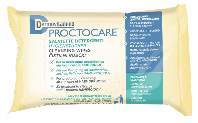 DERMOVITAMINA PROCTOCARE SALVIETTE DETERGENTI 15 PEZZI - famajoy.it