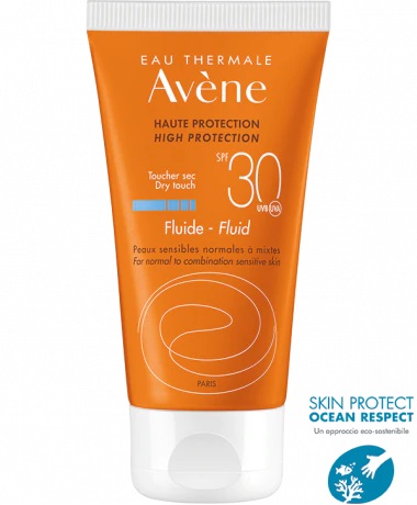 AVENE EAU THERMALE FLUIDO SPF 30 PROTEZIONE SOLARE ALTA 50 ML - famajoy.it