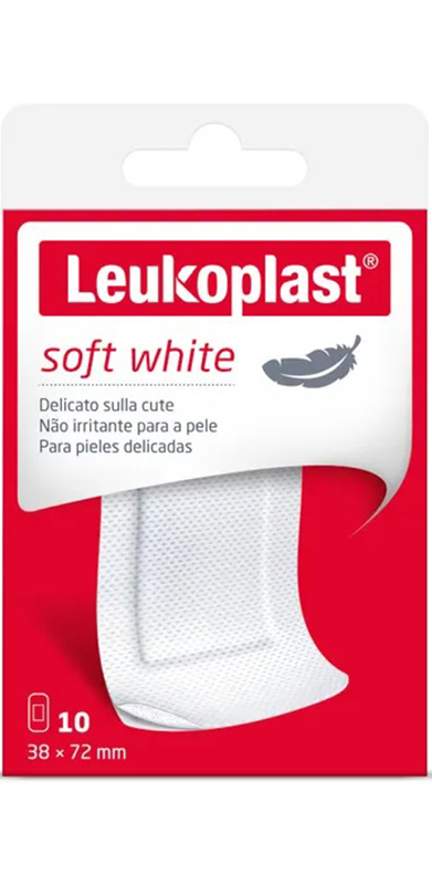 LEUKOPLAST SOFT WHITE 72 X 38 CM 10 PEZZI - famajoy.it