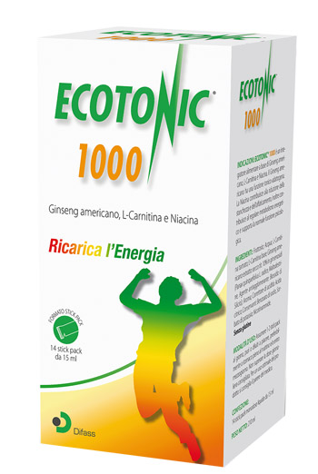 ECOTONIC 1000 14 STICK PACK 15 ML - famajoy.it