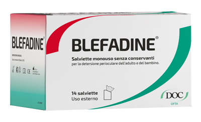 BLEFADINE 14 SALVIETTE MONOUSO PER DETERSIONE PERIOCULARE - famajoy.it