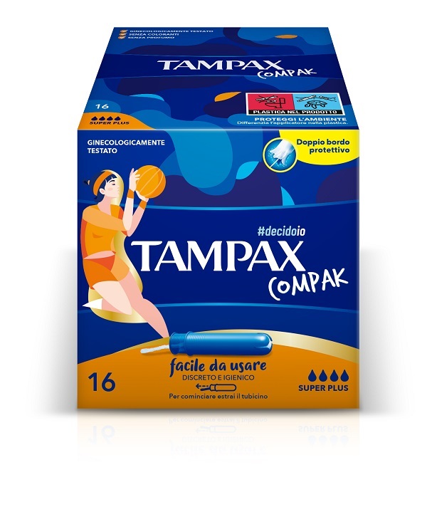 TAMPAX COMPAK ASSORBENTE INTERNO SUPER PLUS 16 PEZZI - famajoy.it