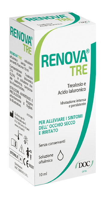 RENOVA TRE COLLIRIO A BASE DI TREALOSIO E ACIDO IALURONICO 10 ML SENZA CONSERVANTI - famajoy.it