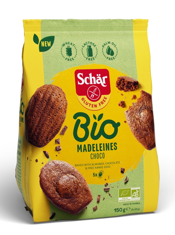 SCHAR BIO MADELEINES CHOCO 5 MONOPORZIONI DA 30 G - famajoy.it