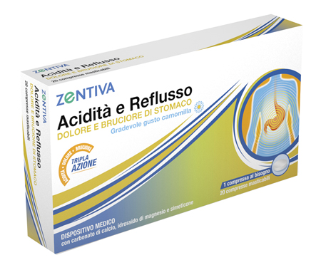 ZENTIVA ACIDITA' REFLUSSO 20 COMPRESSE MASTICABILI - famajoy.it