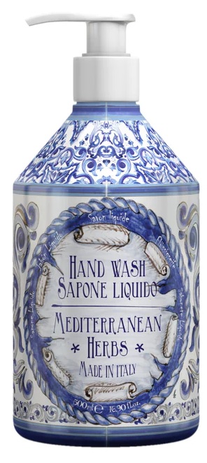 LE MAIOLICHE SAPONE LIQUIDO MEDITERRANEAN HERBS 500 ML - famajoy.it