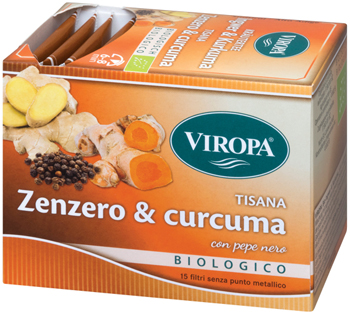 VIROPA TISANA ZENZERO&CURCUMA BIO 15 FILTRI - famajoy.it