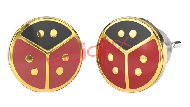 ORECCHINO STERILE BJT720 GP BABY LADYBUG - famajoy.it