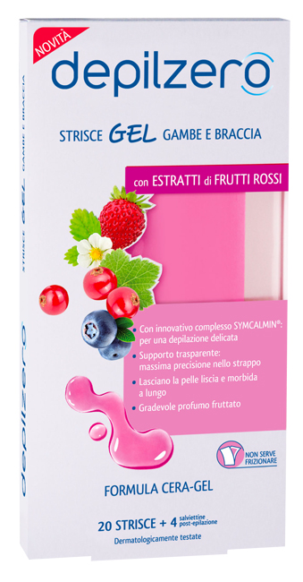 DEPILZERO STRISCE GEL GAMBE BRACCIA 20 PEZZI - famajoy.it