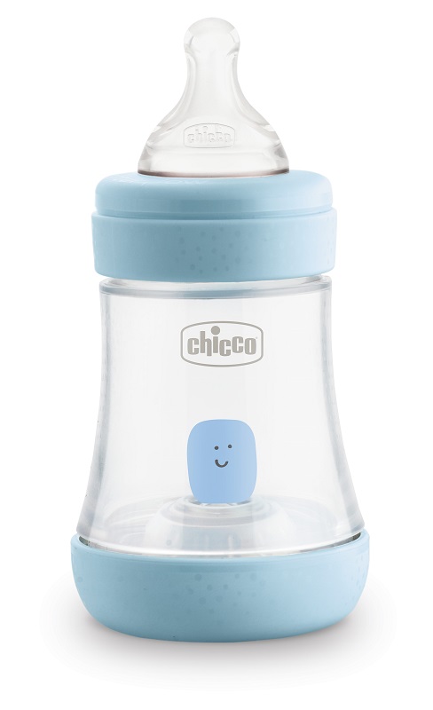 CHICCO BIBERON PERFECT 5 BOY 150 ML IN SILICONE 1 FORO - famajoy.it