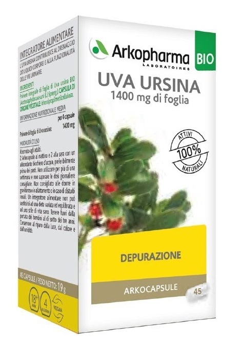 ARKO CAPSULE UVA URSINA BIO 45 CAPSULE - famajoy.it