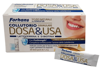 FORHANS DOSA & USA COLLUTORIO GRANULARE 20 STICK PACK - famajoy.it
