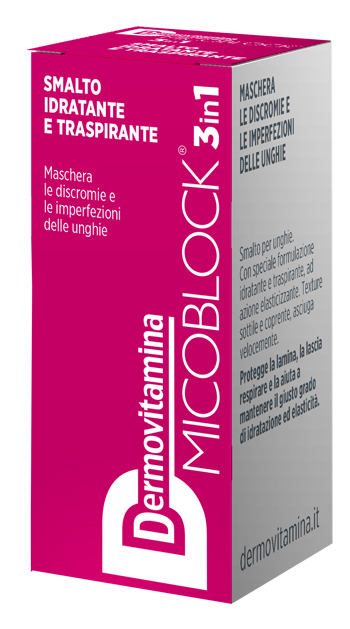 DERMOVITAMINA MICOBLOCK 3 IN 1 SMALTO IDRATANTE E TRASPIRANTE FUCSIA 5 ML - famajoy.it