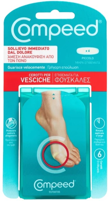 COMPEED CEROTTI PER VESCICHE PICCOLO 6 PEZZI - famajoy.it