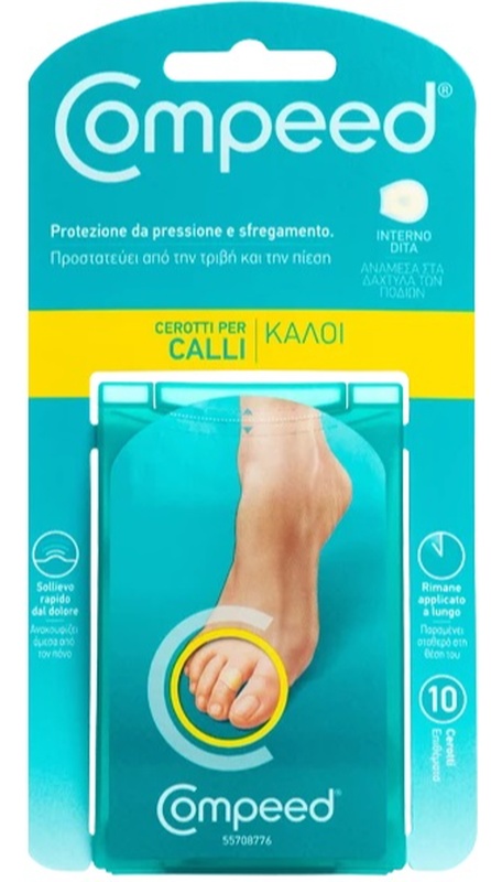 COMPEED CEROTTI PER CALLI INTERNO DITA 10 PEZZI - famajoy.it