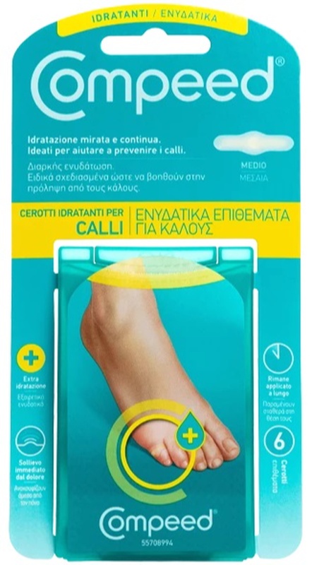 COMPEED CEROTTI PER CALLI IDRATANTI 6 PEZZI - famajoy.it