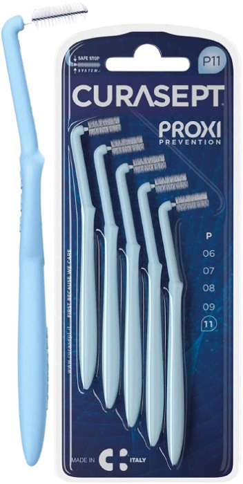 CURASEPT PROXI ANGLE P11 AZZURRO/LIGHT BLUE 5 PEZZI - famajoy.it
