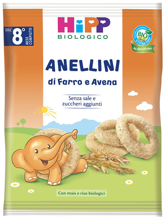 HIPP BIO ANELLINI FARRO AVENA 30 G - famajoy.it