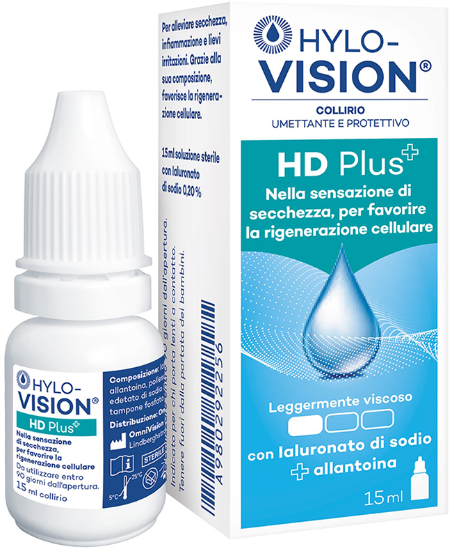 HYLOVISION HD PLUS COLLIRIO UMETTANTE E PROTETTIVO 15 ML - famajoy.it