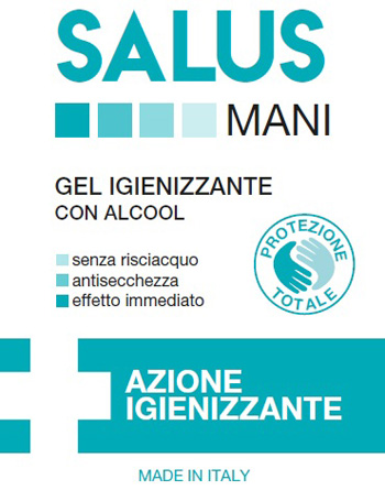 SALUS GEL IGIENIZZANTE DISPENSER MANI 500 ML - famajoy.it