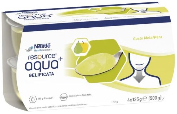 RESOURCE AQUA ACQUA GELIFICATA+APPLEPEAR CUP 6 4X125 G - famajoy.it