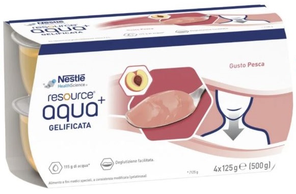 RESOURCE AQUA ACQUA GELIFICATA+PEACH CUP 6 4X125 G - famajoy.it