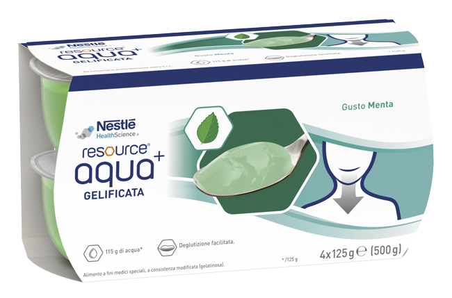 RESOURCE AQUA ACQUA GELIFICATA+MINT CUP 6 4X125 G - famajoy.it
