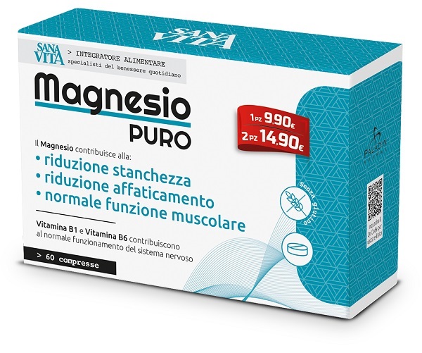 SANAVITA MAGNESIO PURO 60 COMPRESSE - famajoy.it