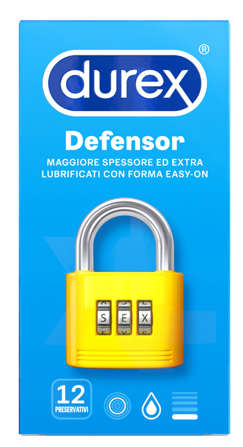 PROFILATTICO DUREX DEFENSOR 12 PEZZI - famajoy.it