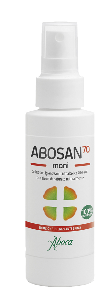 ABOSAN70 SOLUZIONE IGIENIZZANTE MANI 100 ML SPRAY - famajoy.it