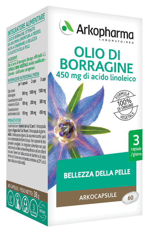 ARKOPHARMA LABORATOIRES OLIO DI BORRAGINE 60 CAPSULE - famajoy.it