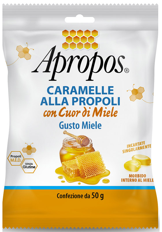 APROPOS CARAMELLE DURE MIELE CUOR DI MIELE 50 G - famajoy.it