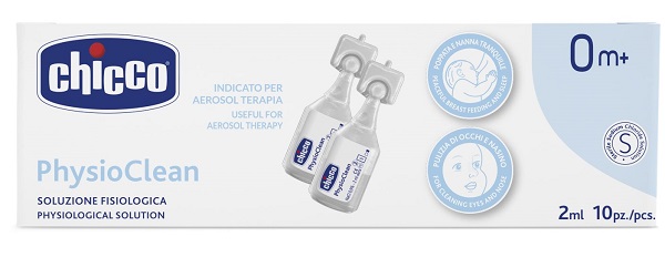 CHICCO SOLUZIONE PHYSIOCLEAN 2 ML 10 PEZZI - famajoy.it